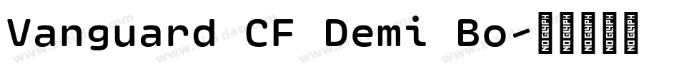 Vanguard CF Demi Bo字体转换